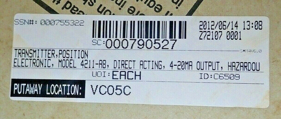 4211 4200-305-24467 nuovo originale, trasmettitore di posizione elettronico 30V-DC, marca di Fisher.