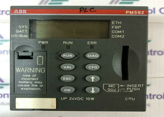 PM592-ETH 1SAP150200R0271 AC500 PLC Programmable Logic Controller 4MB Ethernet