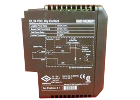 Emerson DeltaV KJ3001X1-BB1 VE4001S2T2 12P0550X142 DI8 Channel 24VDC Scheda contatti a secco