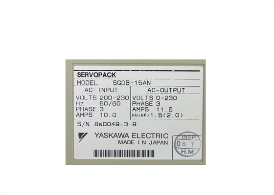 Yaskawa SGDB-15AN AC SERVO AMPLIFICATORE Mechatrolink 200-230V 10A 1.3KW 3 FASE