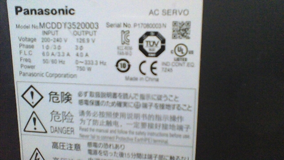 Panasonic MINAS A4 SERVO DRIVER 30A 240V CARICO Montaggio su telaio MCDDT3520003