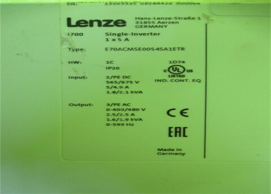 Lenze E70ACMSE0054SA1ETR Servo Inverter I700 SINGOLO INVERTER TECNICA INCORPORATA