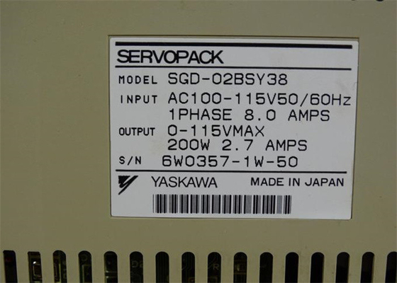 Nuovo Yaskawa Servo Drives SGD-02AH Potenza di lavoro 200W In scatola originale Nuovo