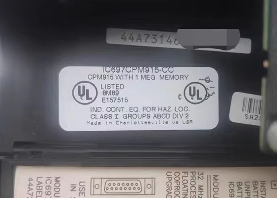 GE Fanuc IC697CPM915 Unità Centrale di Elaborazione 64MHz 32 Bit Floating Series 90-70