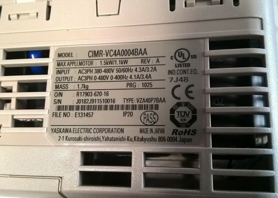 Yaskawa CIMR-VC4A0004BAA INVERTER DRIVE INPUT 4.3/3.2AMP 380-480V 50/60HZ