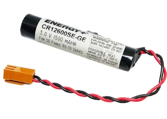 IC697ACC701 Batteria al litio GE 3VDC 1.4Ah connettore PLC cilindrico