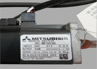 50W 3AC 51V 0.9A Three Phase AC Servo Motor Mitsubishi HC-MF053B High Speed