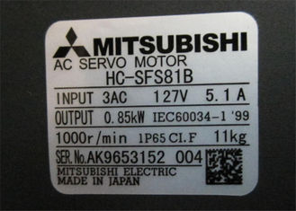 Mitsubishi Industrial Servo Motor HC-SFS81B 850W BRAKE BRAKE BRAKE KEY  HC-UF SERIES