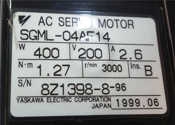 Nuovo e SERVOMOTORE originale 200V 2.6A 1.27Nm 3000RPM 400W SGML-04AF14 di Yaskawa