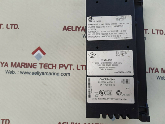 GE​ IC660BBA101 I/O MODULE GENIUS BLOCK  115 VAC / 125 VDC POWER