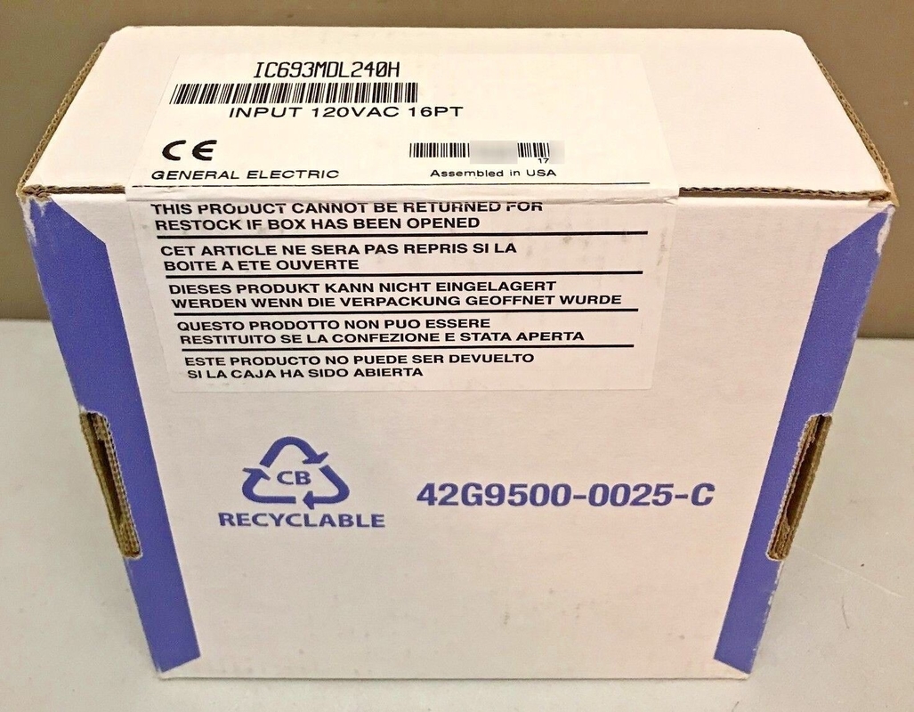 ALIMENTAZIONE GE FANUC SERIE 90-30 MODULO I/O digitale 120 volt CA IC693MDL240