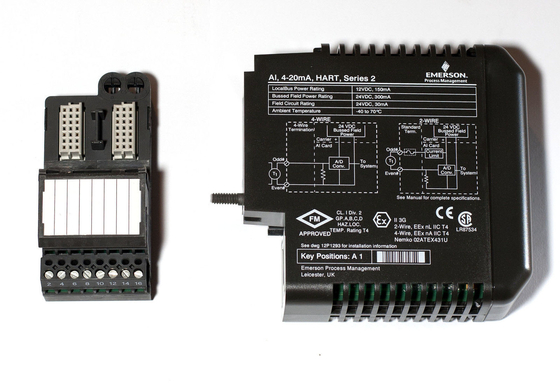 Emerson VE4003S2B1 Input Module 8 Channel 4-20ma Hart Bus With I O Block