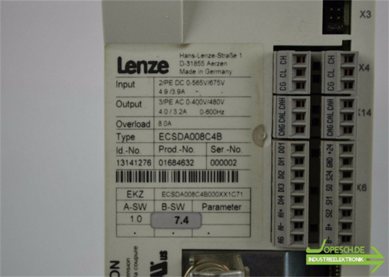 Lenze ECSDA008C4B SERVO AXIS MODULE PUSH THROUGH VARIANT  0 AMP