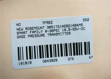 Rosemount 3051TG In-Line Pressure Transmitter 3051TG2A2B21AB4M5K5  -14.7 to 150PSI