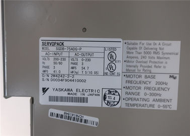 Yaskawa Servopack Industrial Servo Drives 200-230v-ac 3ph 10hp SGDB-75ADG-P