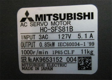 Mitsubishi Industrial Servo Motor HC-SFS81B 850W BRAKE BRAKE BRAKE KEY  HC-UF SERIES