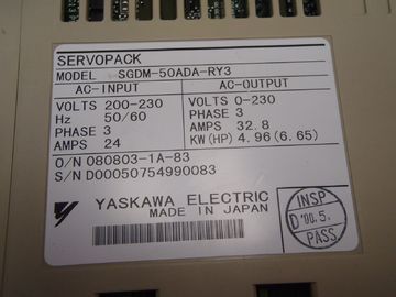 Industrial Servo Drive askawa  5.0KW 5.0KW SERVOPACK SGDM-50ADA-RY3 Made in Japan