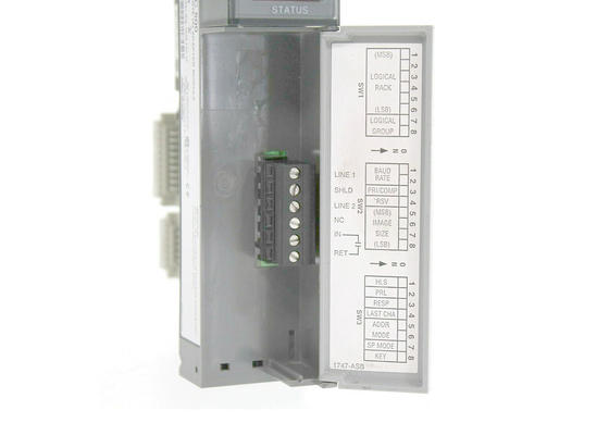 AB 1747-ASB ，  SLC 500 I/O Adapter Module ， 115 or 230 kilobits/second