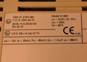 ABB of 3BSC690141R1 AI893INPUT MODULE ANALOG 8 CHANNEL TC/RTD W/ INTRINSIC SAFETY INTERFACE.NEW ORIGINAL.