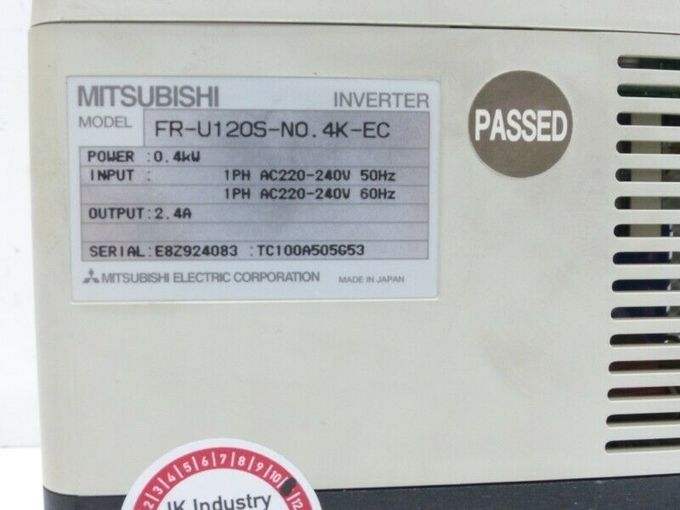 FREQUENZA VARIABILE .1 HP dell'AZIONAMENTO dell'INVERTITORE di Mitsubishi FR-Z024-0.1K-UL .1 chilowatt 3 ORIGINALE di FASE FR-Z SERIES.NEW. 1